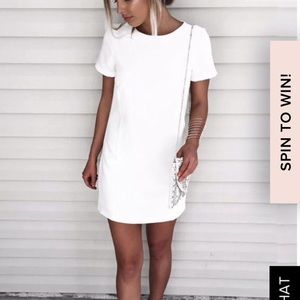 White Shift Dress